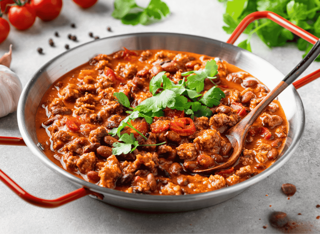 Chili con Carne (Spiced Meat and Bean Stew)