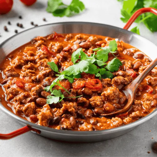 Chili con Carne (Spiced Meat and Bean Stew)