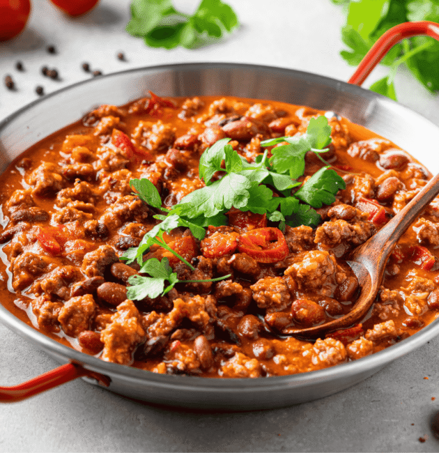 Chili con Carne (Spiced Meat and Bean Stew)