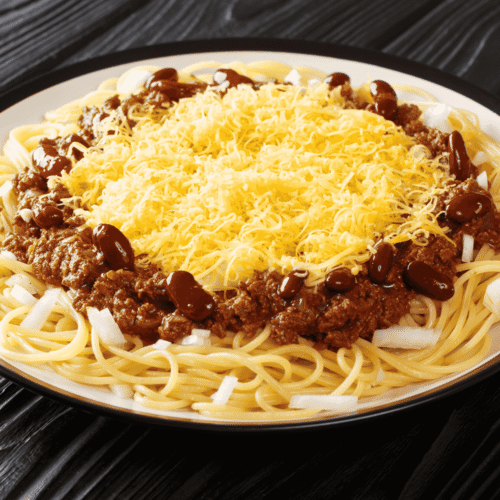 Cincinnati Chili (Spiced Meat Sauce on Spaghetti)