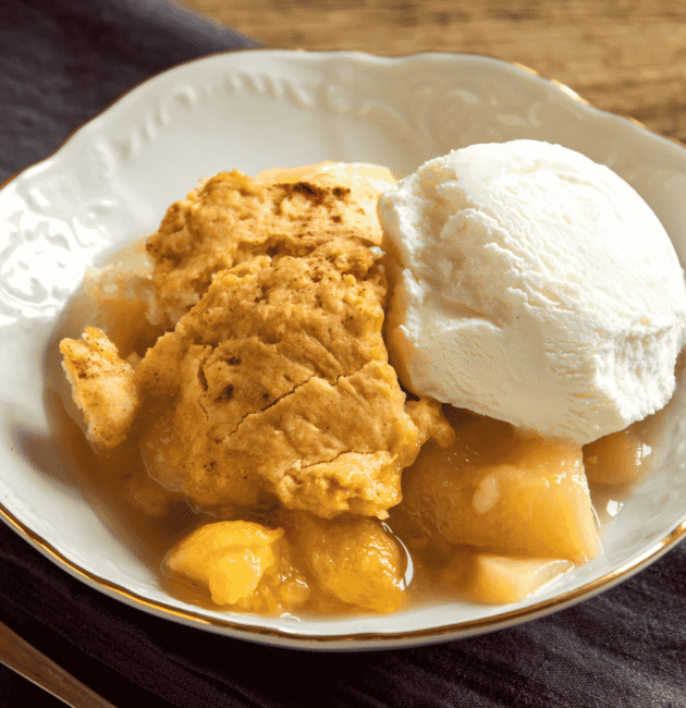 Cobbler (Baked Fruit Dessert with Biscuit Topping)