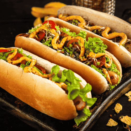Hot Dog (Grilled Sausage in a Bun)