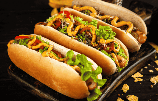 Hot Dog (Grilled Sausage in a Bun)