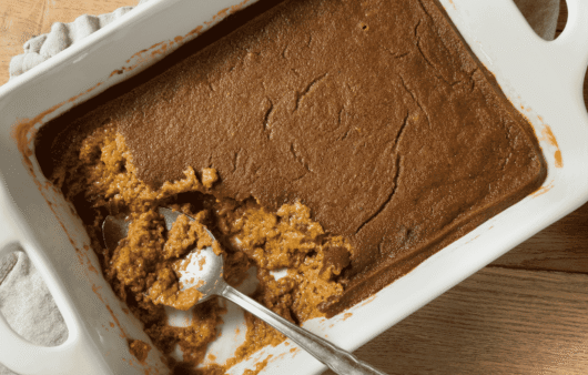 Indian Pudding (Molasses Cornmeal Custard)