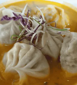 Nepali Jhol Momo (Dumplings in Spiced Broth)