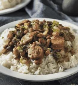 Louisiana Red Beans and Rice (Spiced Beans with Rice)