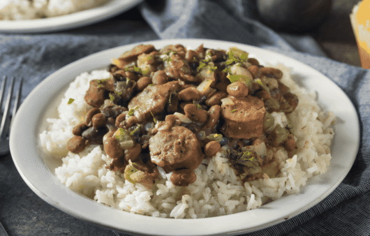 Louisiana Red Beans and Rice (Spiced Beans with Rice)