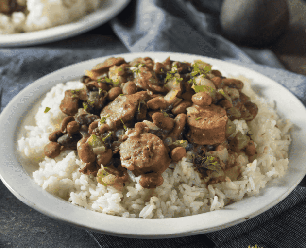 Louisiana Red Beans and Rice (Spiced Beans with Rice)