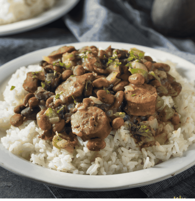 Louisiana Red Beans and Rice (Spiced Beans with Rice)