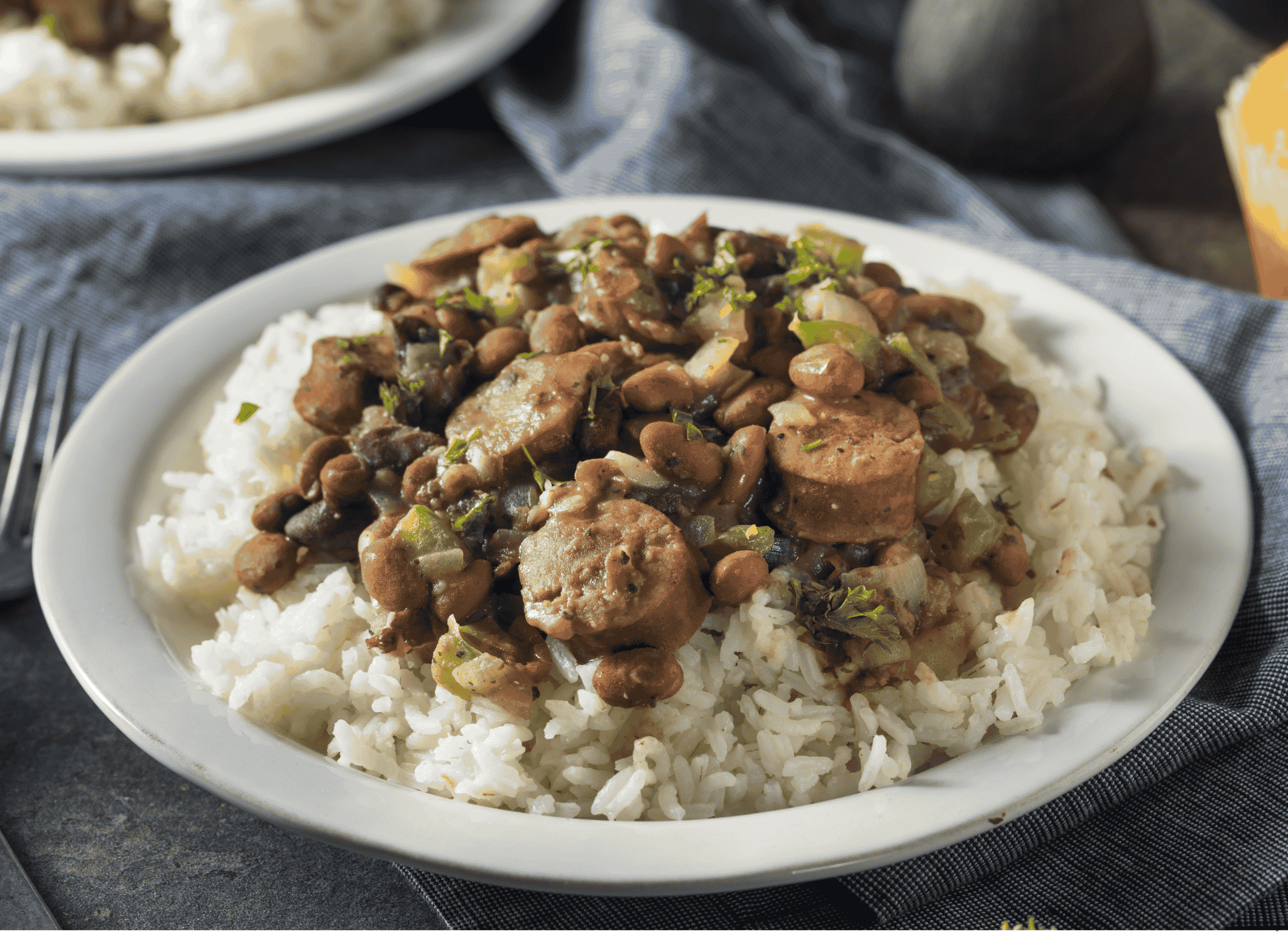 Louisiana Red Beans and Rice (Spiced Beans with Rice)