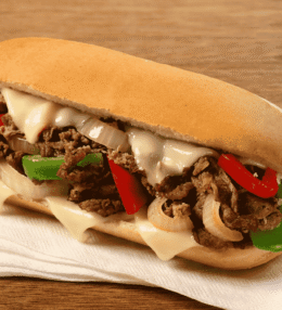 Philly Cheesesteak (Steak Sandwich with Cheese)