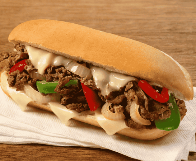 Philly Cheesesteak (Steak Sandwich with Cheese)