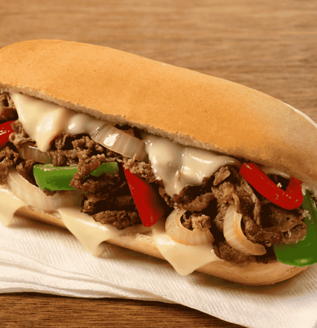 Philly Cheesesteak (Steak Sandwich with Cheese)