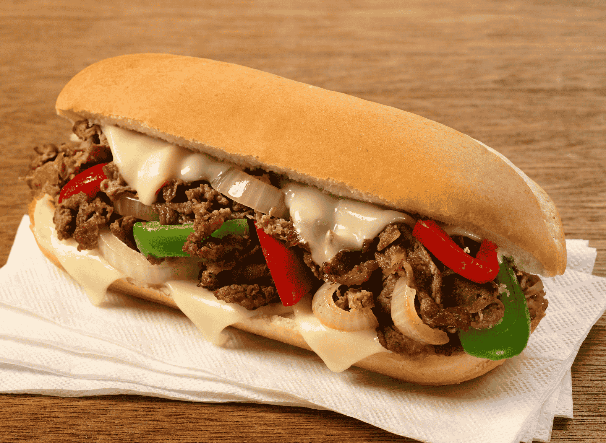 Philly Cheesesteak (Steak Sandwich with Cheese)