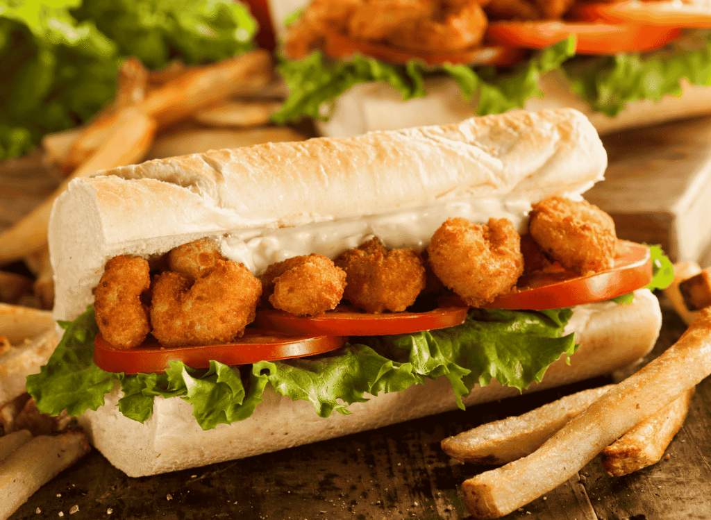 Shrimp Po’ Boy (Stuffed Louisiana Baguette)