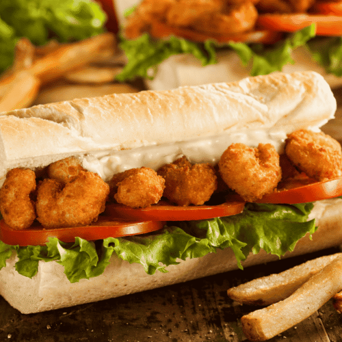 Shrimp Po’ Boy (Stuffed Louisiana Baguette)