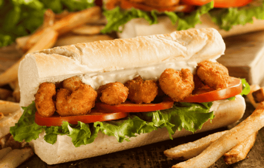Shrimp Po’ Boy (Stuffed Louisiana Baguette)