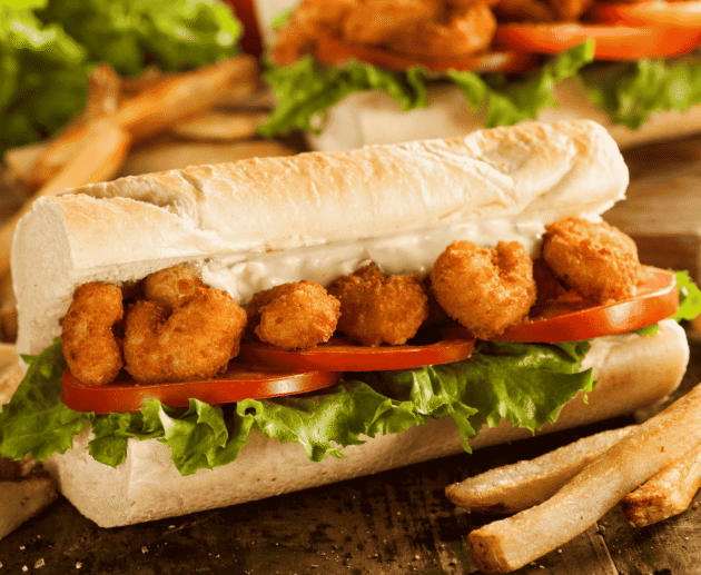 Shrimp Po’ Boy (Stuffed Louisiana Baguette)