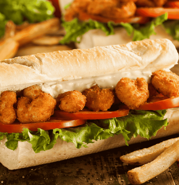 Shrimp Po’ Boy (Stuffed Louisiana Baguette)