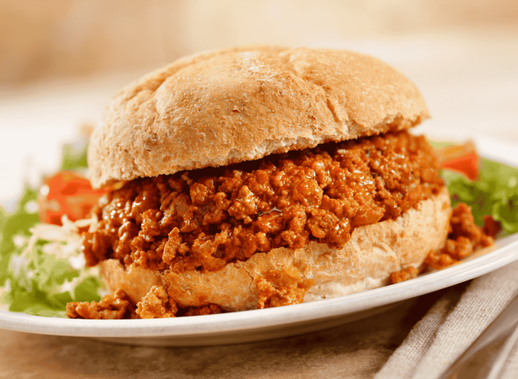 Sloppy Joe (Saucy Minced Beef Sandwich)