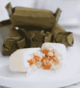 Indonesian Arem-Arem (Rice Cakes with Filling)