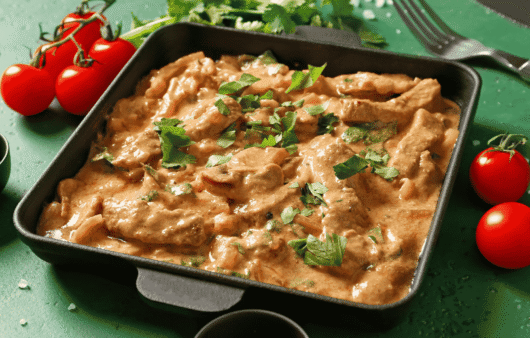 Beef Stroganoff (Beef in Creamy Sauce)