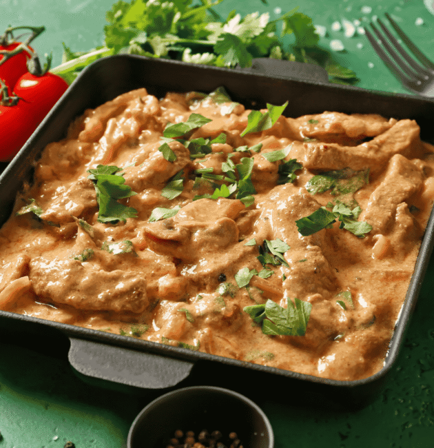 Beef Stroganoff (Beef in Creamy Sauce)