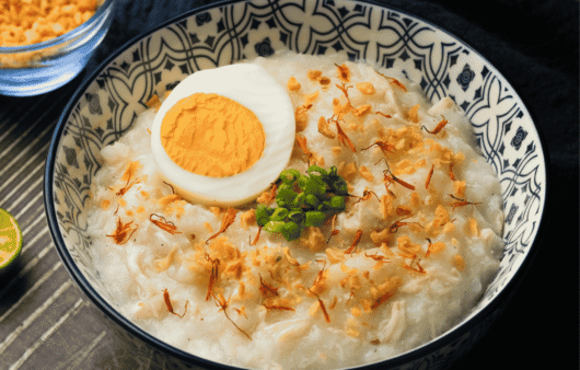 Filipino Arroz Caldo (Chicken and Rice Porridge)