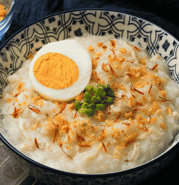 Filipino Arroz Caldo (Chicken and Rice Porridge)