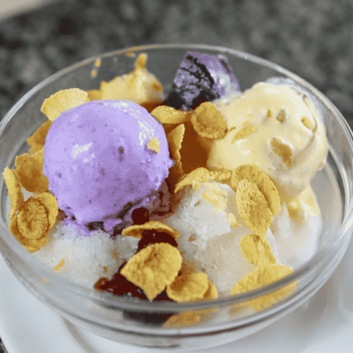 Filipino Halo-Halo (Mixed Shaved Ice Dessert)