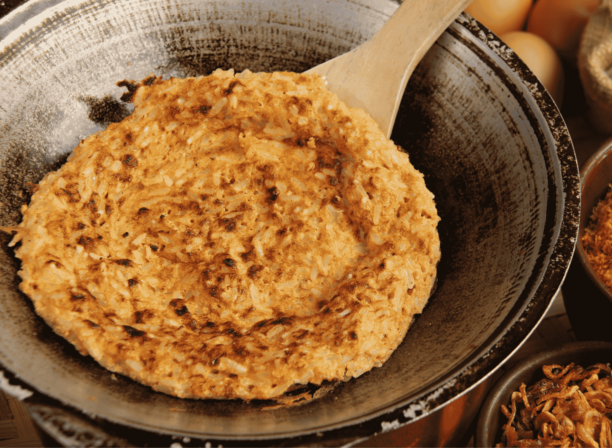 Kerak Telor (Crispy Egg Pancake)