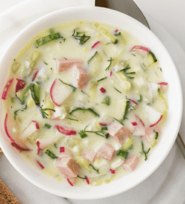 Russian Okroshka (Cold Soup)