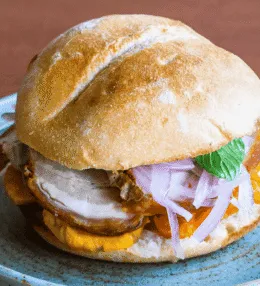 Pan Con Chicharrón (Peruvian Pork Sandwich)
