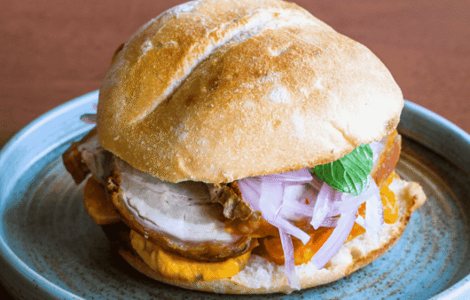 Pan Con Chicharrón (Pork Sandwich)