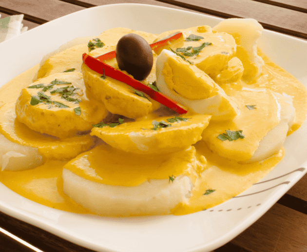 Papa a la Huancaína (Potatoes in Spicy Cheese Sauce)