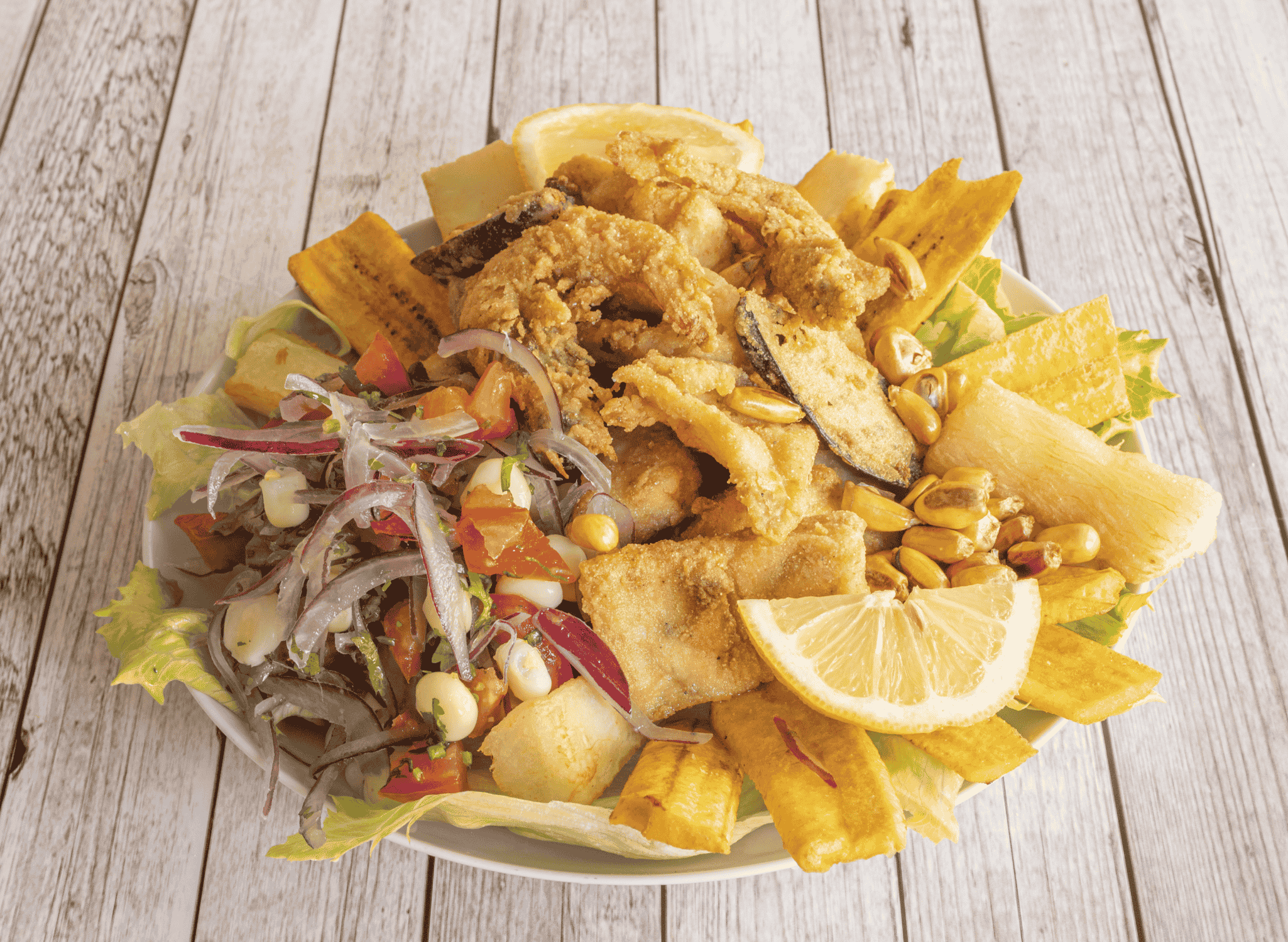 Peruvian Jalea (Seafood Platter)