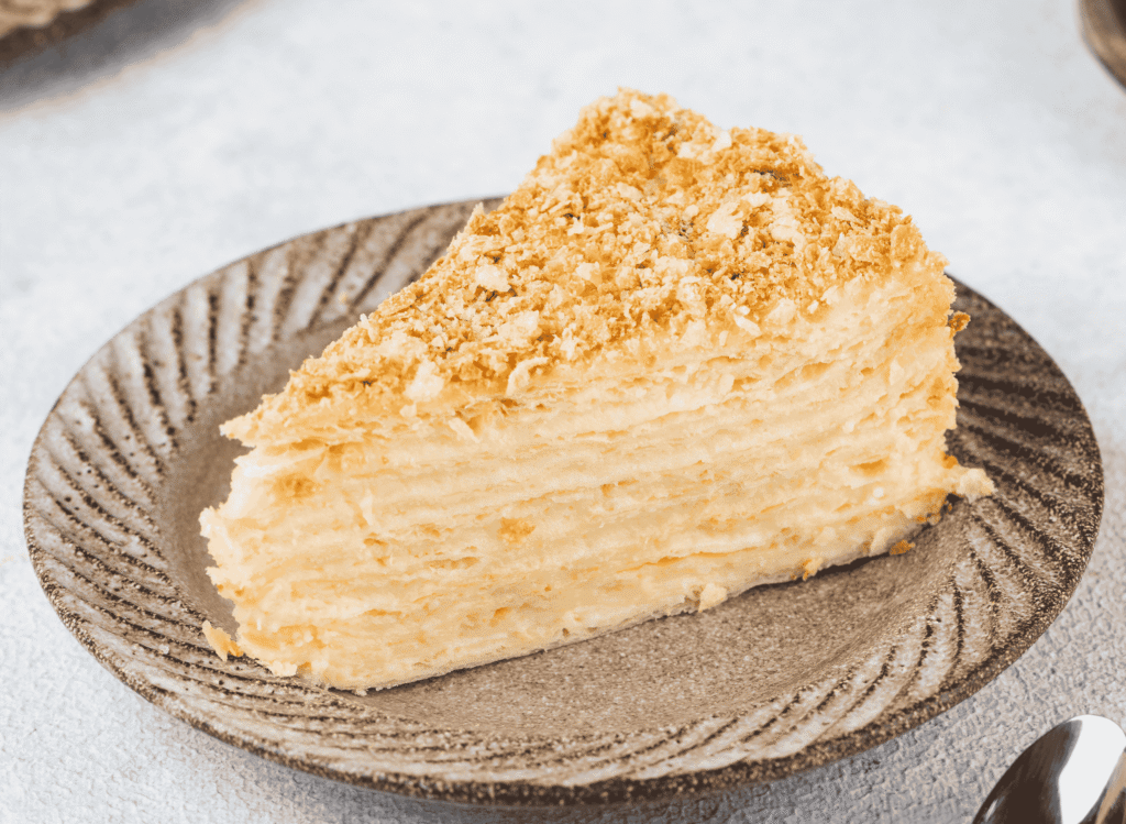 Russian Napoleon Cake (Puff Pastry Cake)