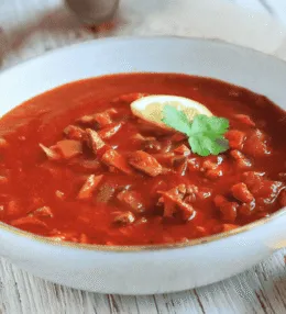 Russian Solyanka (Meat Soup)