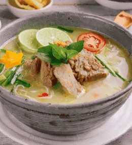 Indonesian Soto Betawi (Beef Soup)