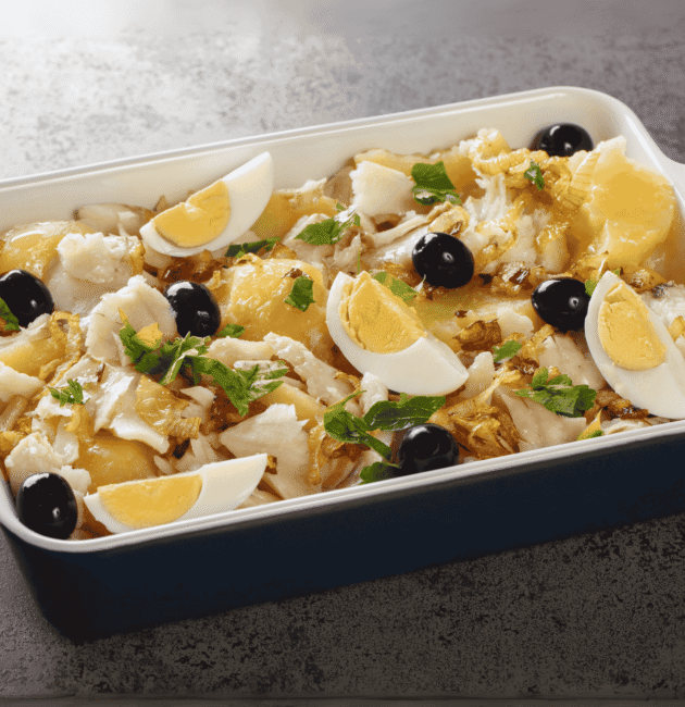 Bacalhau à Gomes de Sá (Cod and Potato Casserole)