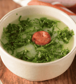 Portuguese Caldo Verde (Green Kale Soup)