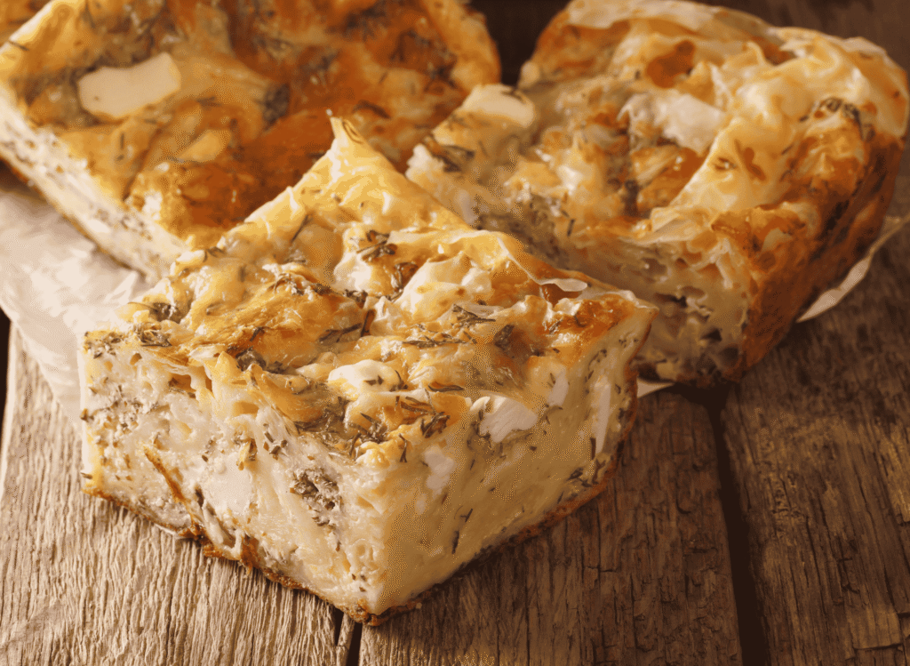Gibanica (Serbian cheese pie)