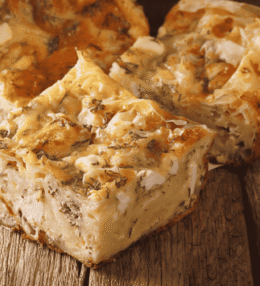 Gibanica (Serbian cheese pie)