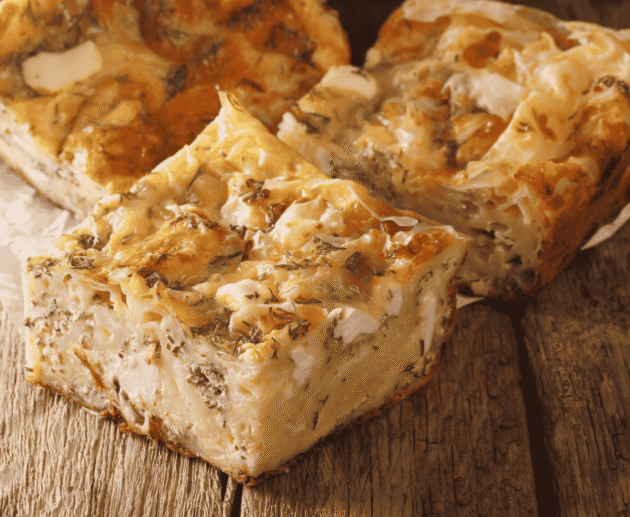 Gibanica (Serbian cheese pie)
