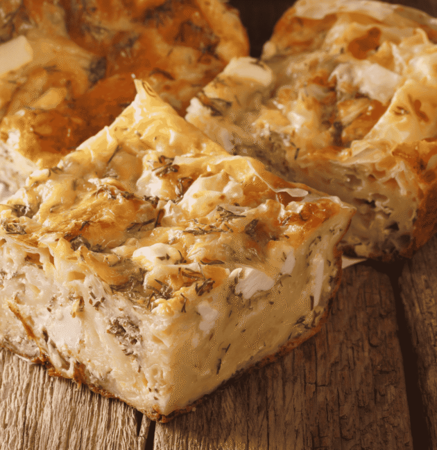 Gibanica (Serbian cheese pie)