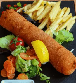 Serbian Karađorđeva Šnicla (Stuffed Breaded Cutlet)