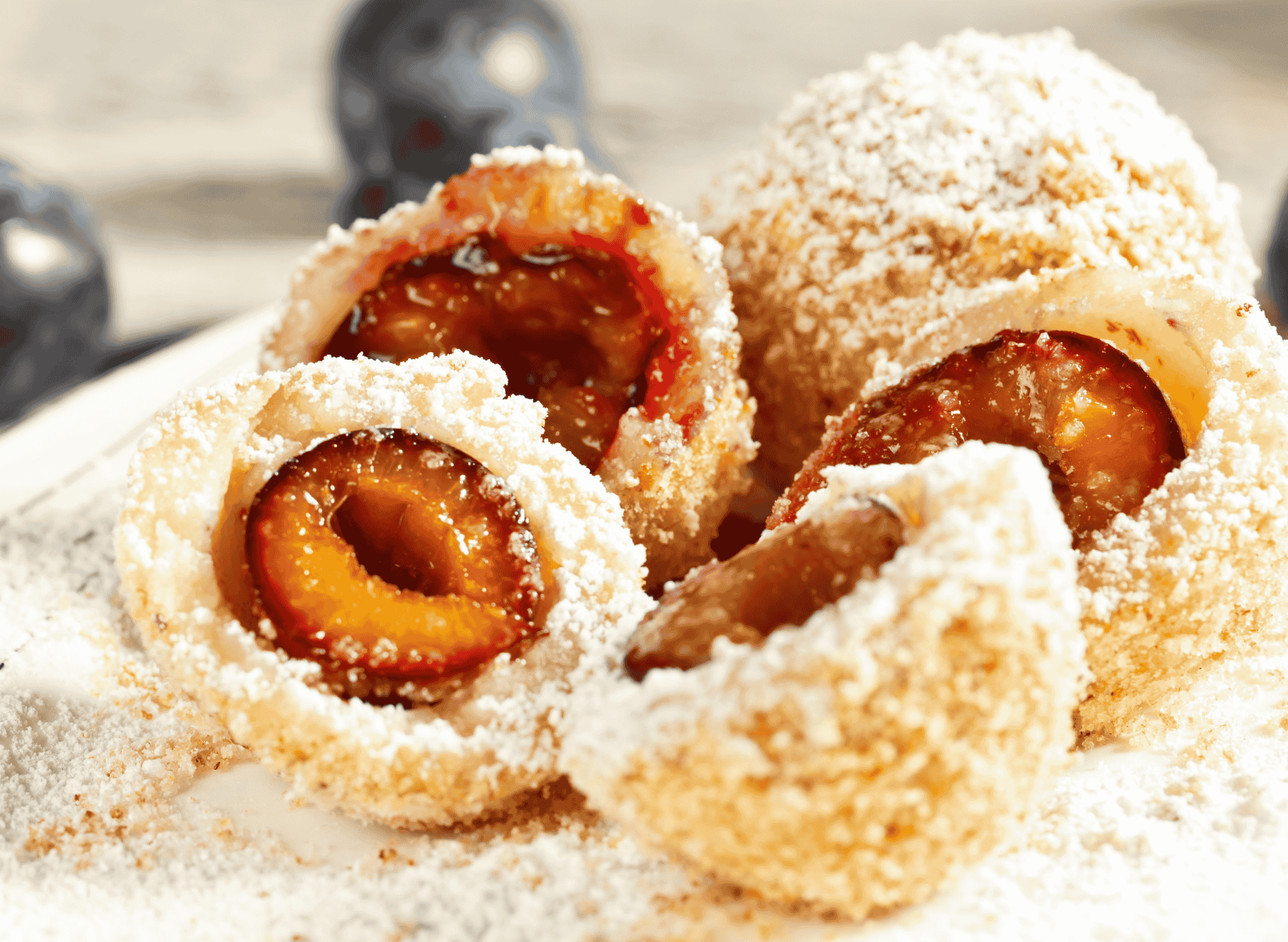 Knedle sa Šljivama (Plum Filled Dumplings)