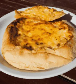 Serbian Komplet Lepinja (Gravy Filled Flatbread)