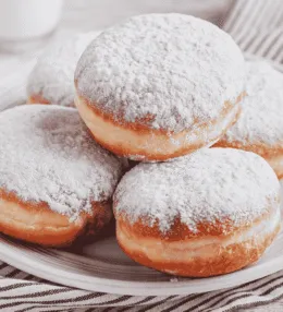 Serbian Krofne (Jam Filled Doughnuts)
