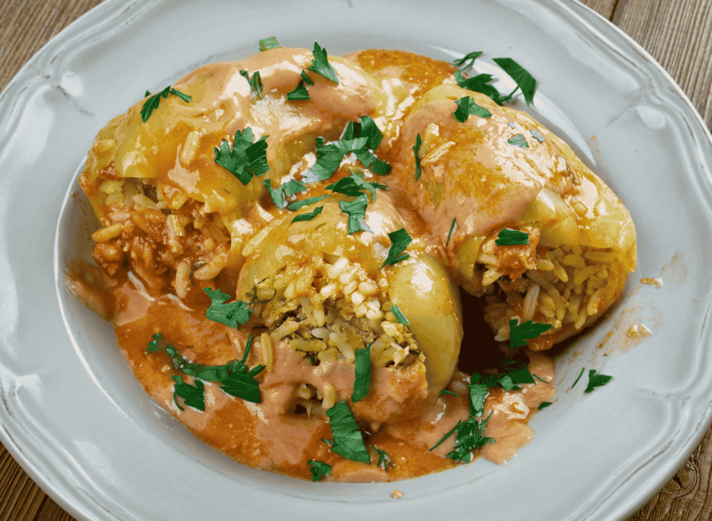 Punjena Paprika (Stuffed Bell Peppers)